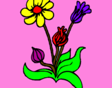 Desenho Flores pintado por kathleen