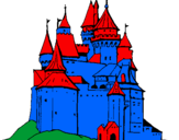 Desenho Castelo medieval pintado por dsvi
