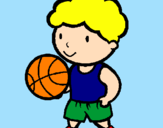 Desenho Jogador de basquete pintado por Patricia