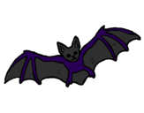 Desenho Morcego a voar pintado por katita