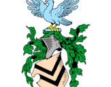Desenho Escudo de armas e águia pintado por t