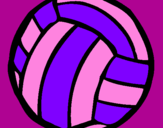 Desenho Bola de voleibol pintado por Amanda