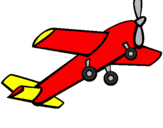 Desenho Brinquedo avião pintado por isaque
