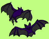 Desenho Um par de morcegos pintado por josh