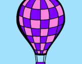 Desenho Balão de ar quente pintado por Bárbara Rotatori