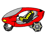 Desenho Moto espacial pintado por nikolas