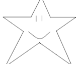 Desenho Estrela pintado por pedro