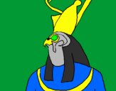 Desenho Horus pintado por rhayner