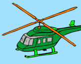 Desenho Helicoptero  pintado por elicoctero