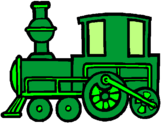 Desenho Comboio pintado por Ariel