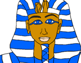 Desenho Tutankamon pintado por alvaro