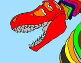 Desenho Esqueleto tiranossauro rex pintado por  FELIPE