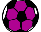 Desenho Bola de futebol pintado por cezar