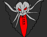 Desenho Vampiro aterrorizador pintado por juh andriguetto 