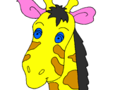 Desenho Cara de girafa pintado por pedro