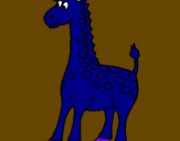 Desenho Girafa pintado por rRAFAELA