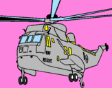 Desenho Helicoptero de resgate pintado por Jessyca