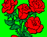 Desenho Ramo de rosas pintado por Bart