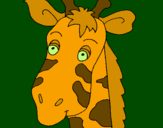 Desenho Cara de girafa pintado por Catarina
