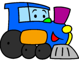 Desenho Comboio pintado por ana flavia