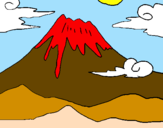 Desenho Monte Fuji pintado por de hsm