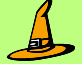 Desenho Chapéu de bruxa pintado por miguel