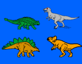 Desenho Dinossauros de terra pintado por hiago