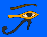 Desenho Olho de hórus pintado por samuel
