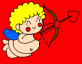 Desenho Cupido  pintado por ketty