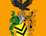Desenho Escudo de armas e águia pintado por rg