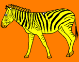 Desenho Zebra pintado por gil