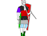 Desenho Soldado romano pintado por francisco