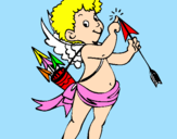 Desenho Cupido  pintado por ana 