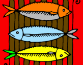 Desenho Peixe pintado por peixe