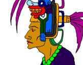Desenho Chefe da tribo pintado por JV