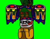 Desenho Totem pintado por andre