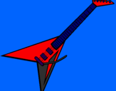 Desenho Guitarra elétrica II pintado por felipe almeida brandt pol