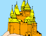 Desenho Castelo medieval pintado por bruno