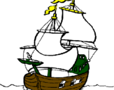 Desenho Barco pintado por gonçalo silva
