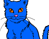 Desenho Gato pintado por Bruno