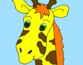 Desenho Cara de girafa pintado por henrique