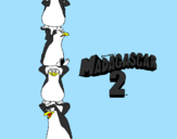Desenho Madagascar 2 Pingüinos pintado por THELMA