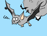 Desenho Morcego louco pintado por AGUSTIN