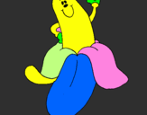 Desenho Banana pintado por jojo
