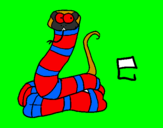 Desenho Serpente pintado por nadim45