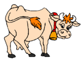 Desenho Vaca pintado por Jubinha