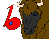Desenho Búfalo pintado por gagu