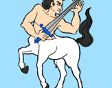 Desenho Centauro pintado por bernardo