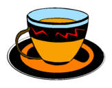 Desenho Taça de café pintado por gui