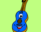 Desenho Guitarra espanhola  pintado por DPB